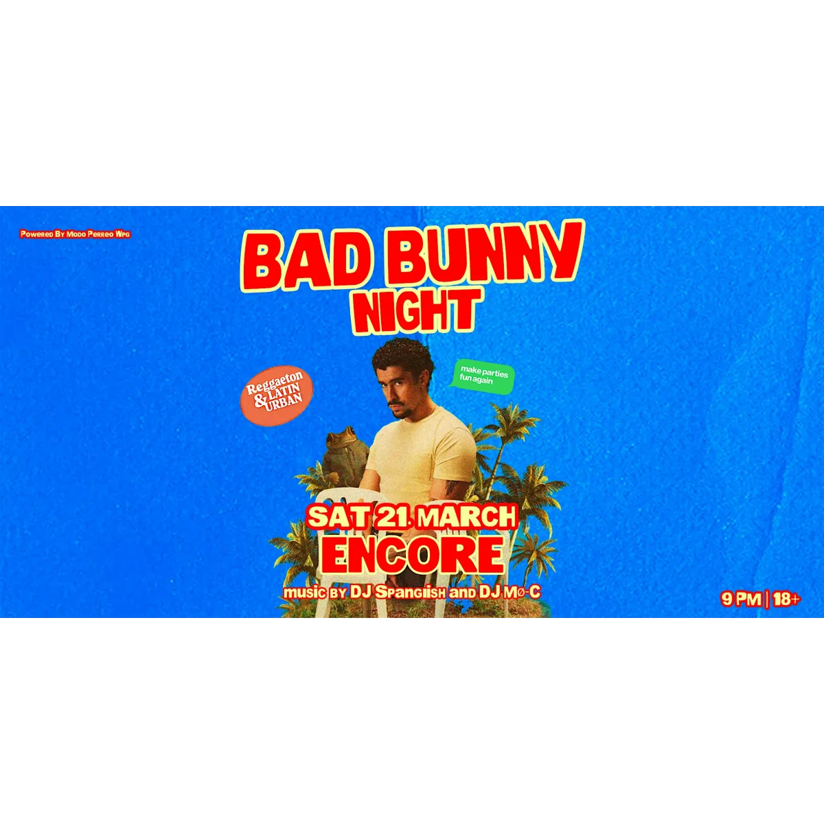 Winnipeg Bad Bunny Night @ Encore event artwork