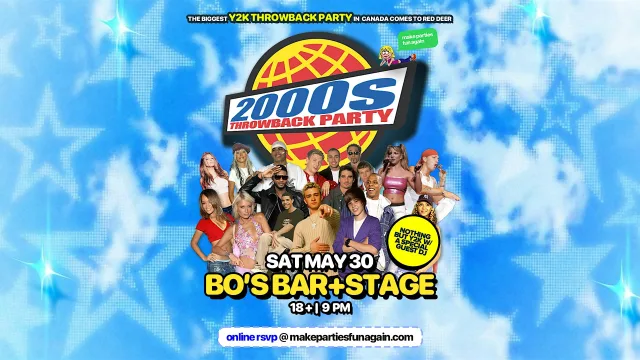 2000's Throwback Dance Party @ Bo's Bar & Stage Red Deer at Bo's Bar & Stage, Red Deer event photo