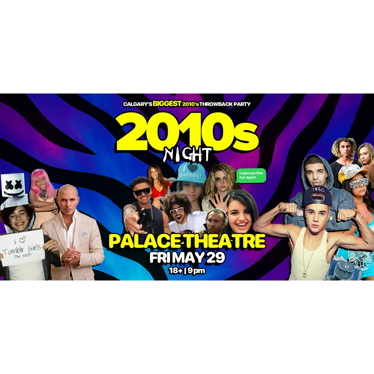 2010s Night : A 2010s Dance Party @ Palace Threate event artwork