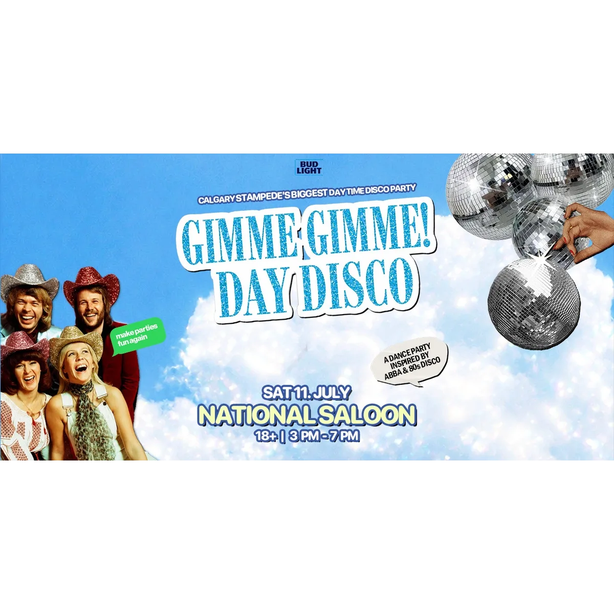 Gimme Gimme! Day Disco (Calgary Stampede) event artwork