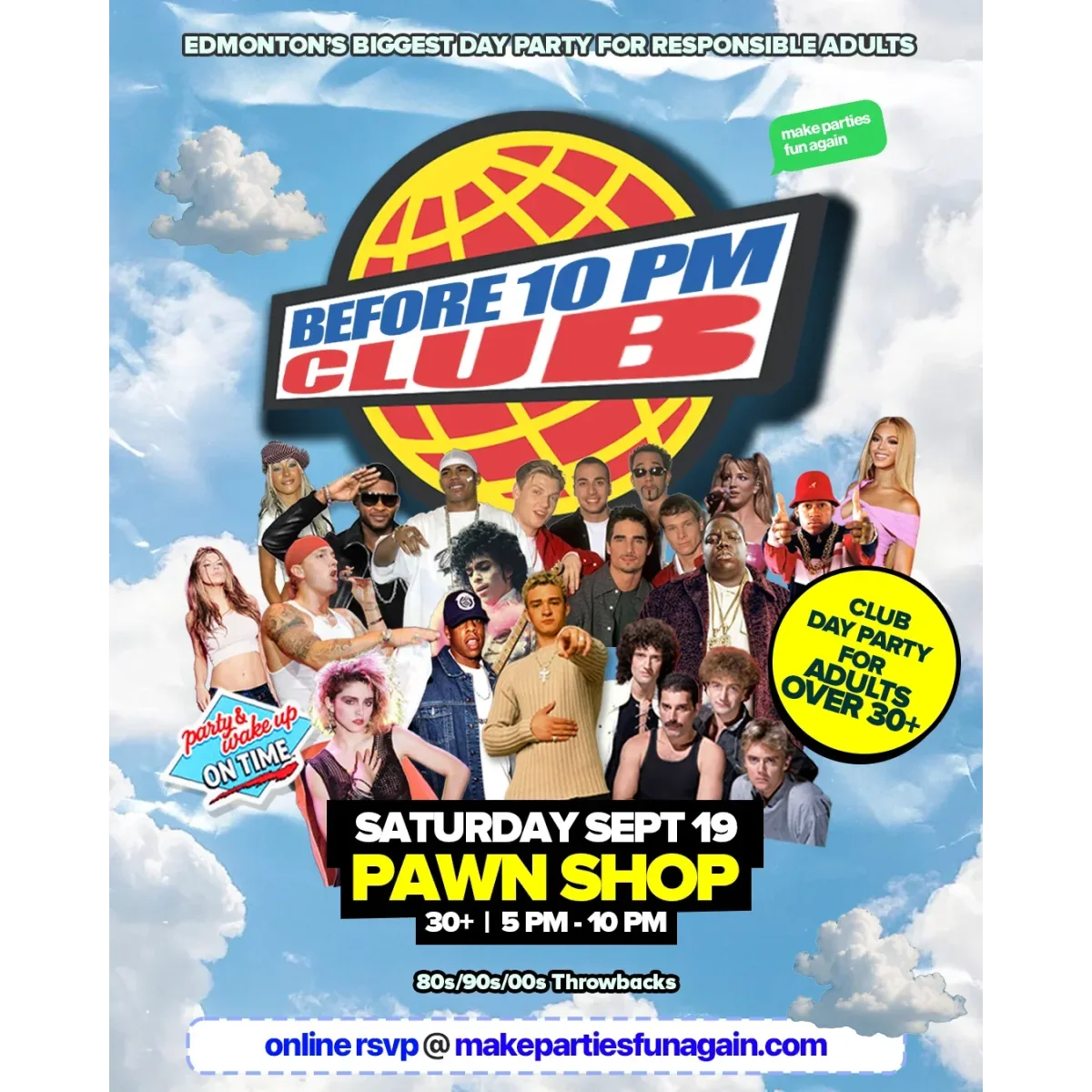 Before 10 PM Club @ Pawn Shop (Former Union Hall) Edmonton event artwork