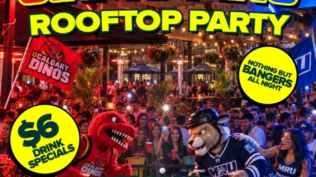 UofC vs MRU Rooftop Party at National 8 Calgary at National on 8th, Calgary event photo