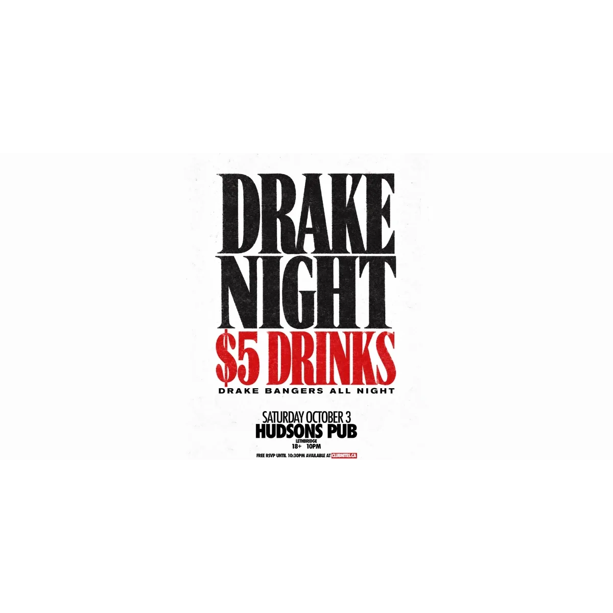 Drake Night Lethbridge event artwork