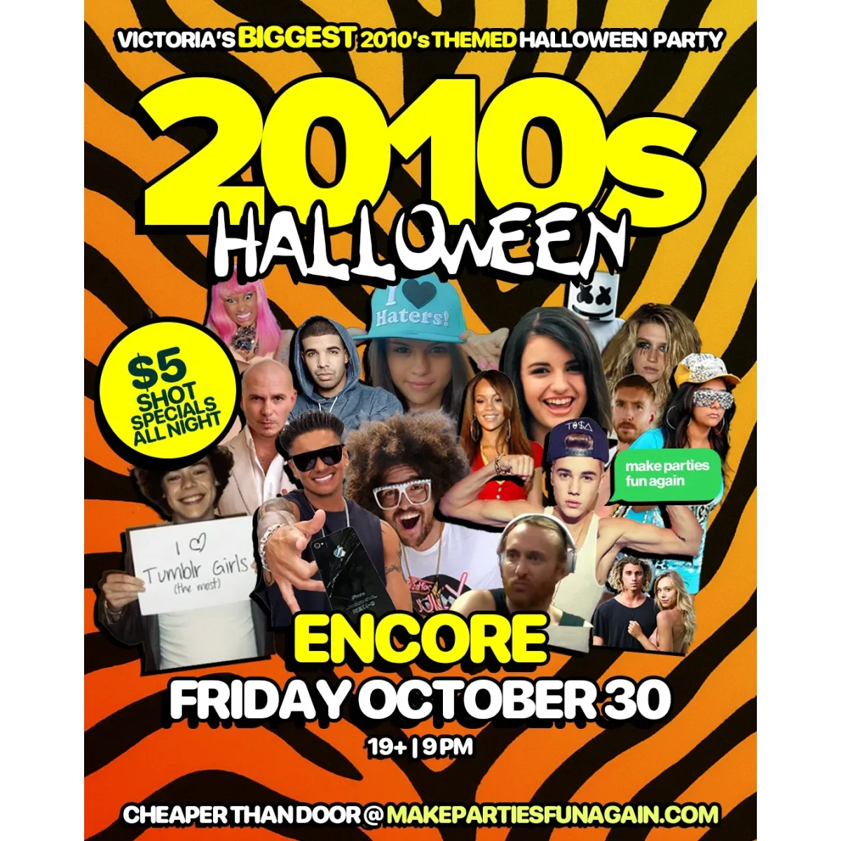 2010s Night : Halloween Edition @ Encore Victoria event artwork