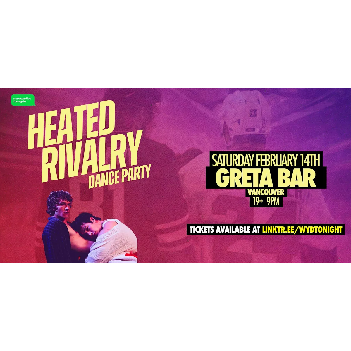 HEATED RIVALRY VANCOUVER DANCE PARTY @ Greta Bar event artwork