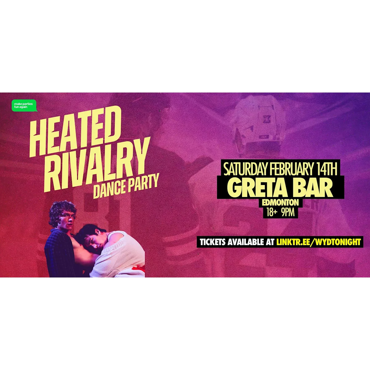 HEATED RIVALRY EDMONTON DANCE PARTY @ Greta Bar event artwork